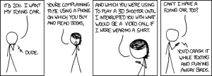 XKCD cartoon on flying cars